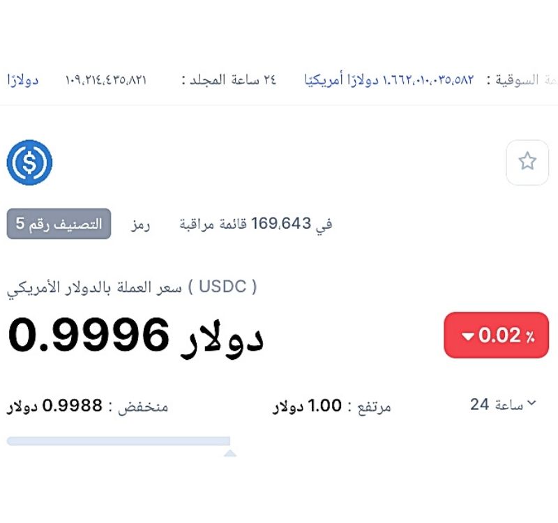 مشروع عملة USDC ماهي وكم سعرها في سوق العملات