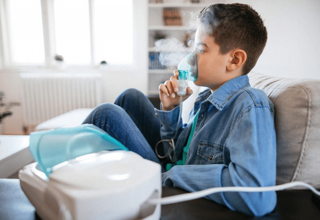 طرق علاج ضيق التنفس عند الأطفال في البيت