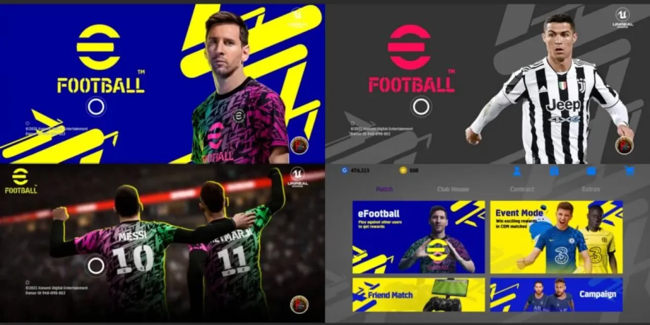 أنماط اللعب في لعبة اي فوتبول efootball 2022 mobile