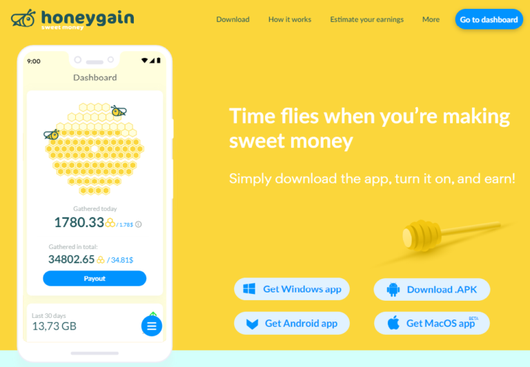 شرح طريقة تحميل تطبيق Honeygain للاندرويد