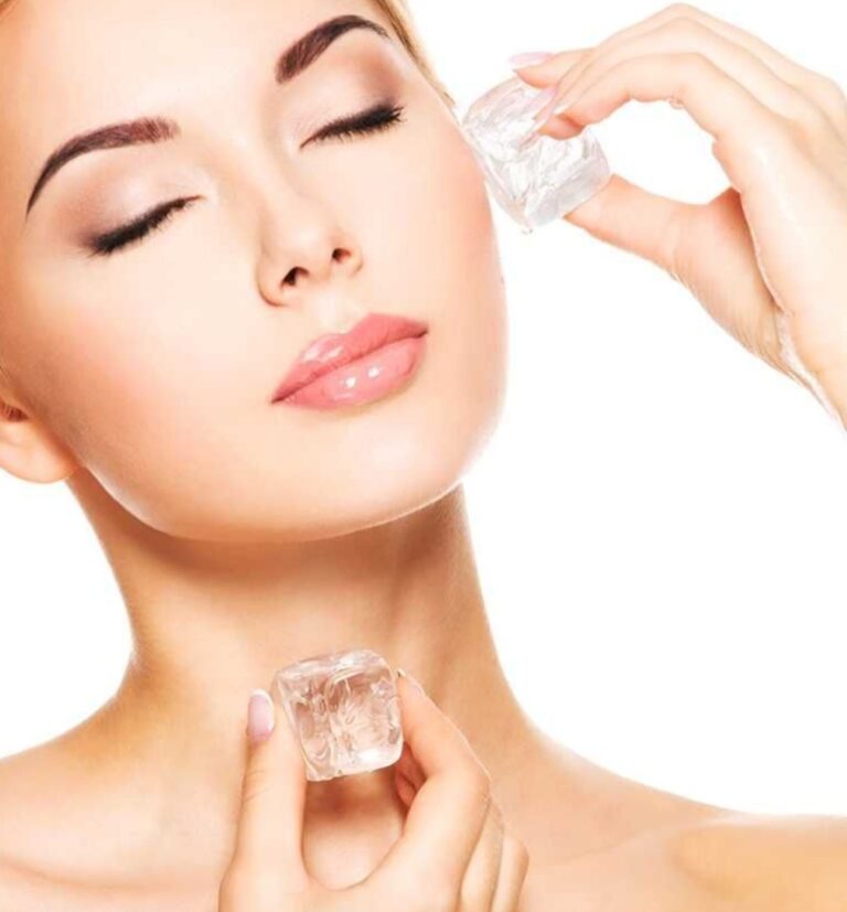 مكعبات الثلج للبشرة فوائد وأضرار