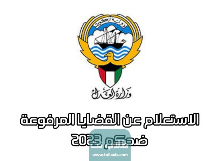 الاستعلام عن القضايا المرفوعة ضدكم 2023