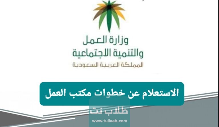 الاستعلام عن خطوات مكتب العمل