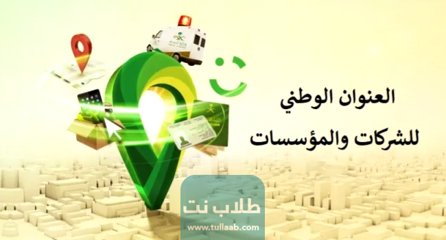 رسوم العنوان الوطني للمؤسسات والشركات