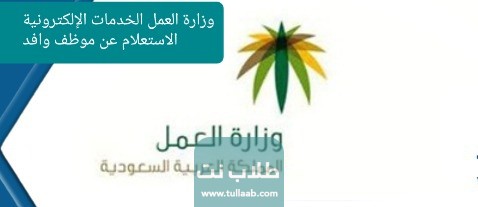 وزارة العمل الخدمات الإلكترونية الاستعلام عن موظف وافد
