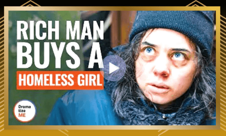 فتاة غنية تشتري رجلاً بلا مأوى