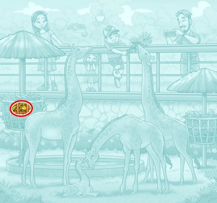 SpotHiddenMonkeyInsideZooPictureOpticalIllusionIQTestAnswer