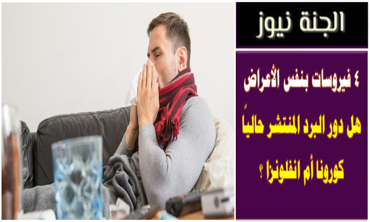 4 فيروسات بنفس الأعراض .. هل دور البرد المنتشر حاليًا، كورونا أم انفلونزا؟