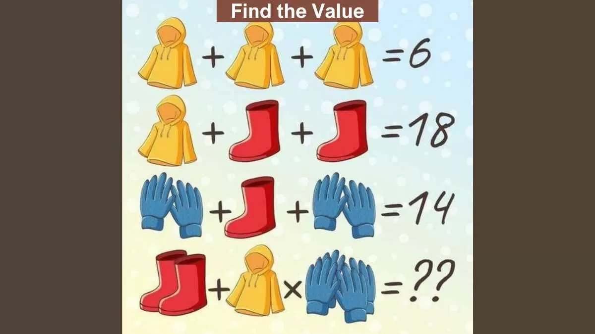 “لعباقرة الرياضيات فقط”.. أحسب قيمة الجاكت والبوت والقفاز في 10 ثواني