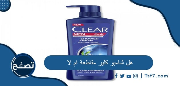 هل شامبو كلير مقاطعة ام لا