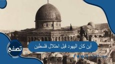 أين كان اليهود قبل احتلال فلسطين وما هو أصلهم