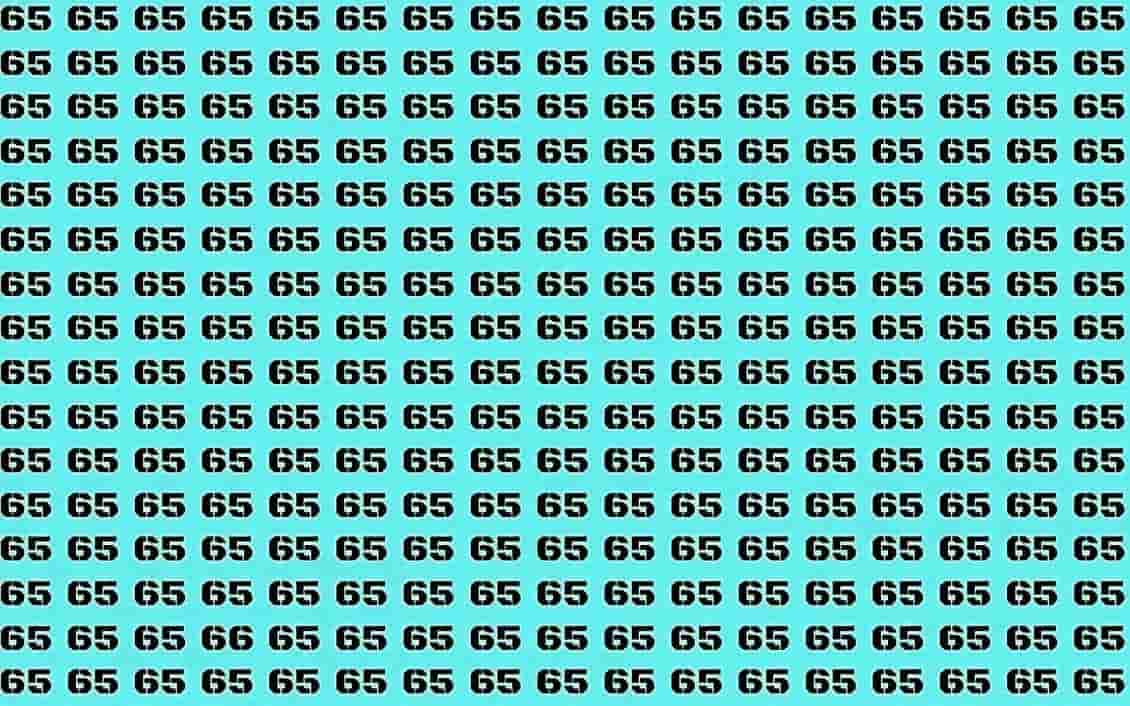 أوجد 66 من بين 65