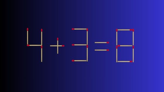 «للعباقرة فقط».. هل يمكنك إصلاح المعادلة عن طريق تحريك عودي ثقاب خلال 20 ثانية؟ 