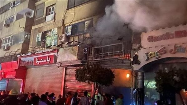 التحقيقات تكشف سبب حريق محل أقمشة بالجمالية