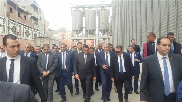 وزيرا التنمية المحلية والتموين يتفقدان صوامع القمح بدمنهور (صور)