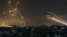 إطلاق رشقة صاروخية من داخل قطاع غزة تجاه إسرائيل