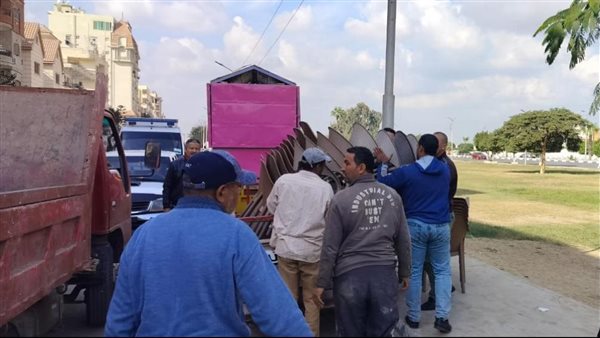 حملة لرفع الإشغالات والتعديات بحي ثالث في الإسماعيلية