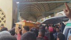 جنازة شعبية لجثمان مريم مجدي ضحية البحث عن بناتها في سويسرا بمسقط رأسها