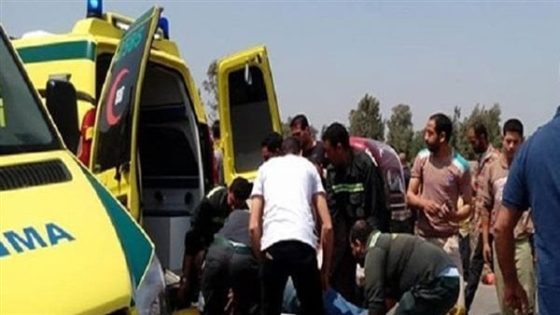 مصرع شخص وإصابة 4 آخرين فى حادث تصادم بطريق القاهرة