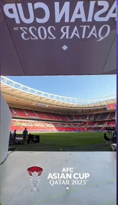 استاد أحمد بن علي على أتم الاستعداد قبل مواجهة نصف نهائي كأس آسيا2023