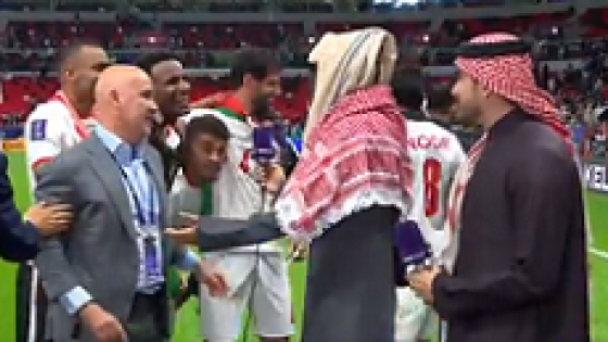 فرحة كبيرة للاعبي الأردن بعد التأهل إلى نهائي كأس آسيا