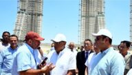 رئيس الوزراء يتفقد مشروع أبراج الداون تاون بمدينة العلمين الجديدة