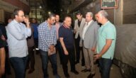 محافظ أسيوط يتفقد موقع حريق كافيه ومطعم حي شرق (صور)