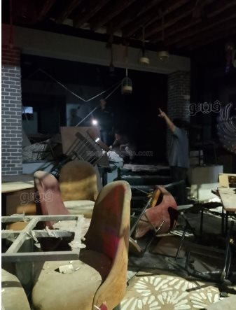 حريق مطعم وكافيه اسيوط (6)