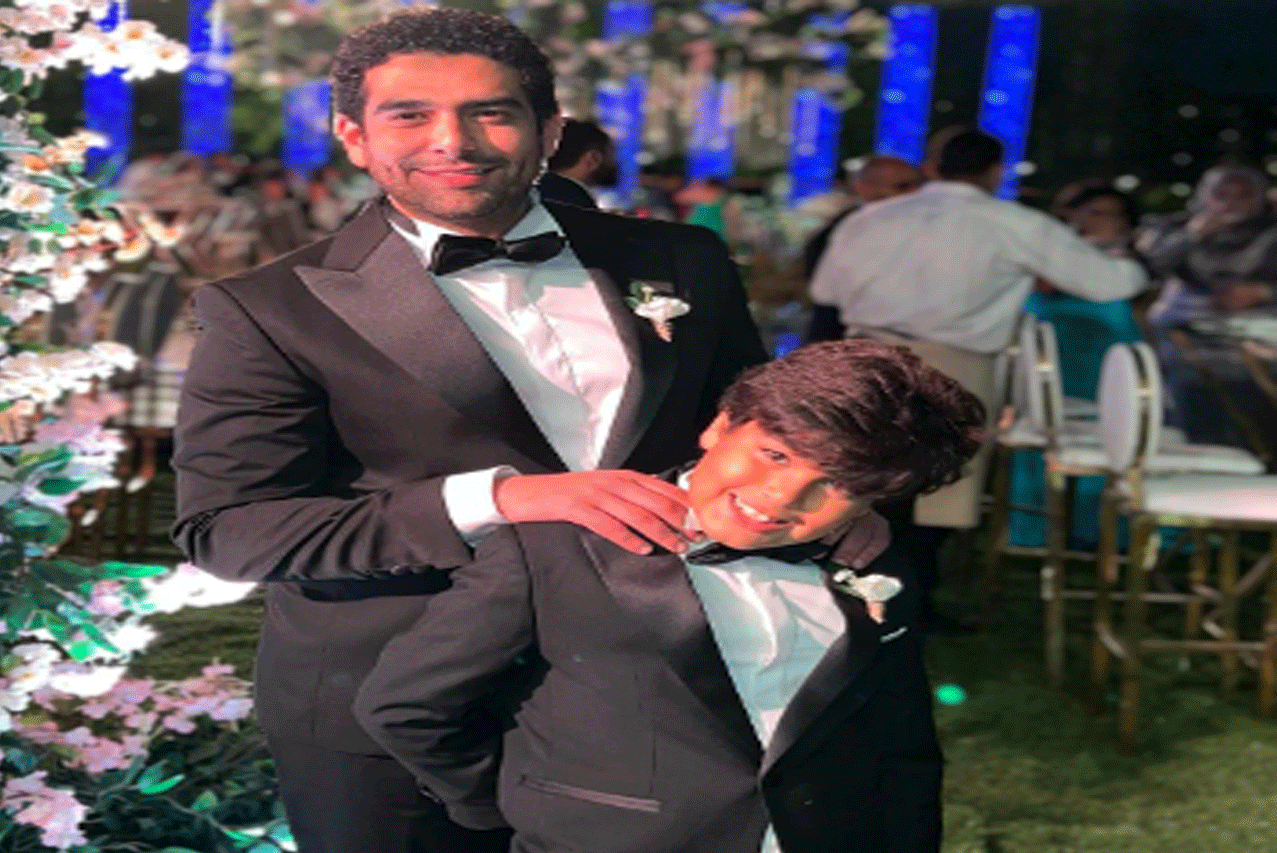 محمد الكيلاني مع ابنه من هند حداد